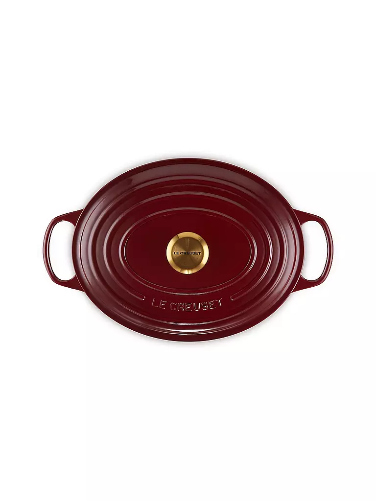 LE CREUSET Bräter rund SIGNATURE 31cm Garnet dunkelrot