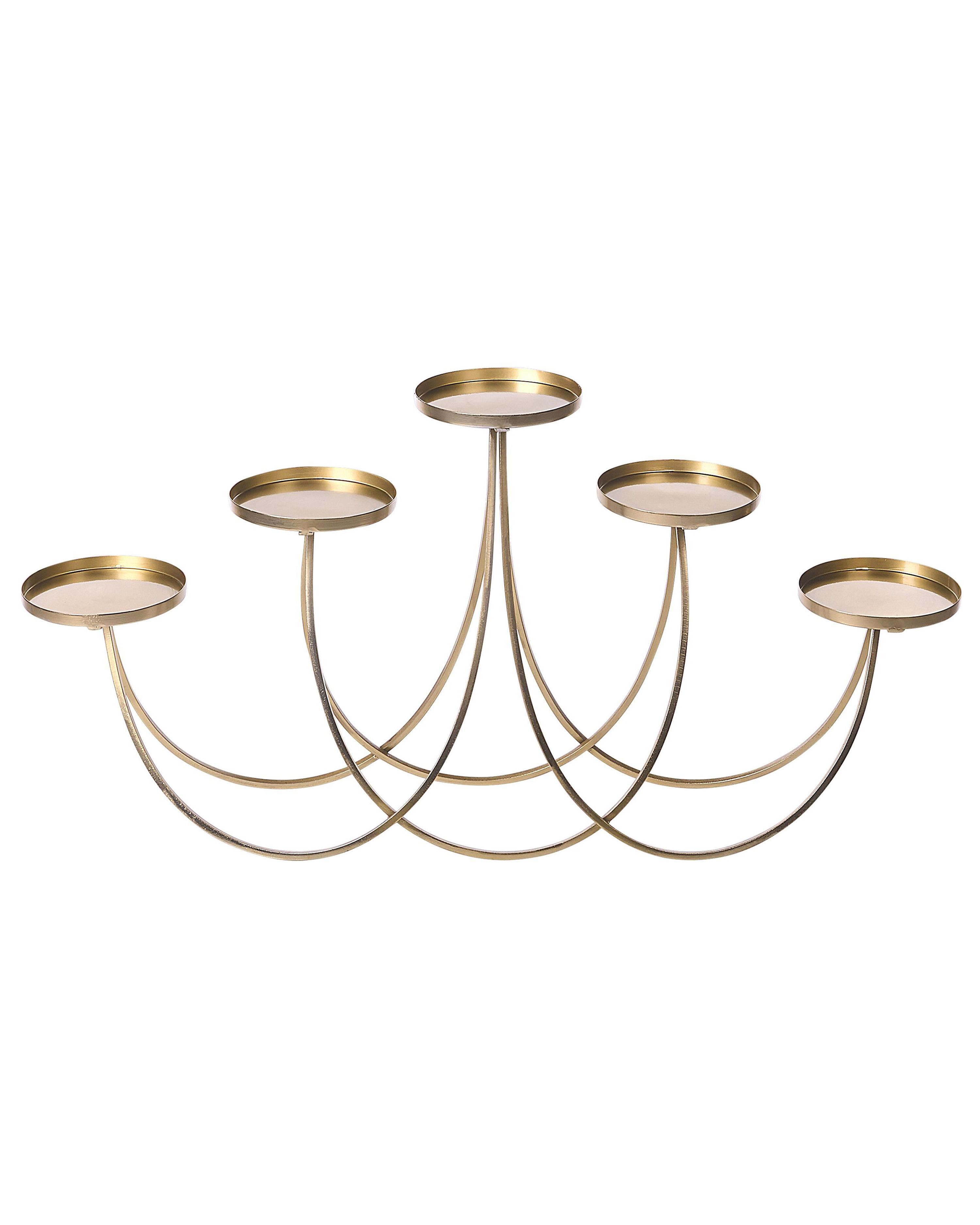 Kaarshouder BUARAN Metaal 38 cm Goud