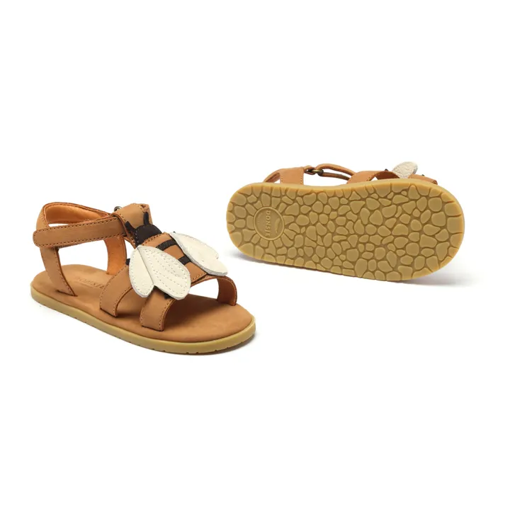 Donsje Sandales Iles Sky Abeille Cuir | Ocre
