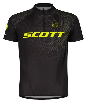 Mailot Manches Courtes Junior Scott RC Pro Junior Noir/Jaune Fluo