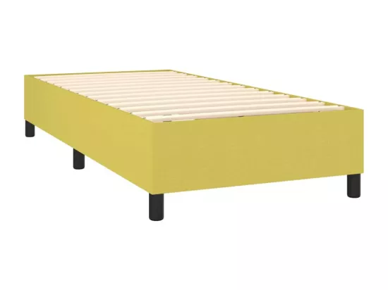 Sommier tapissier Vert 100x200 cm Tissu