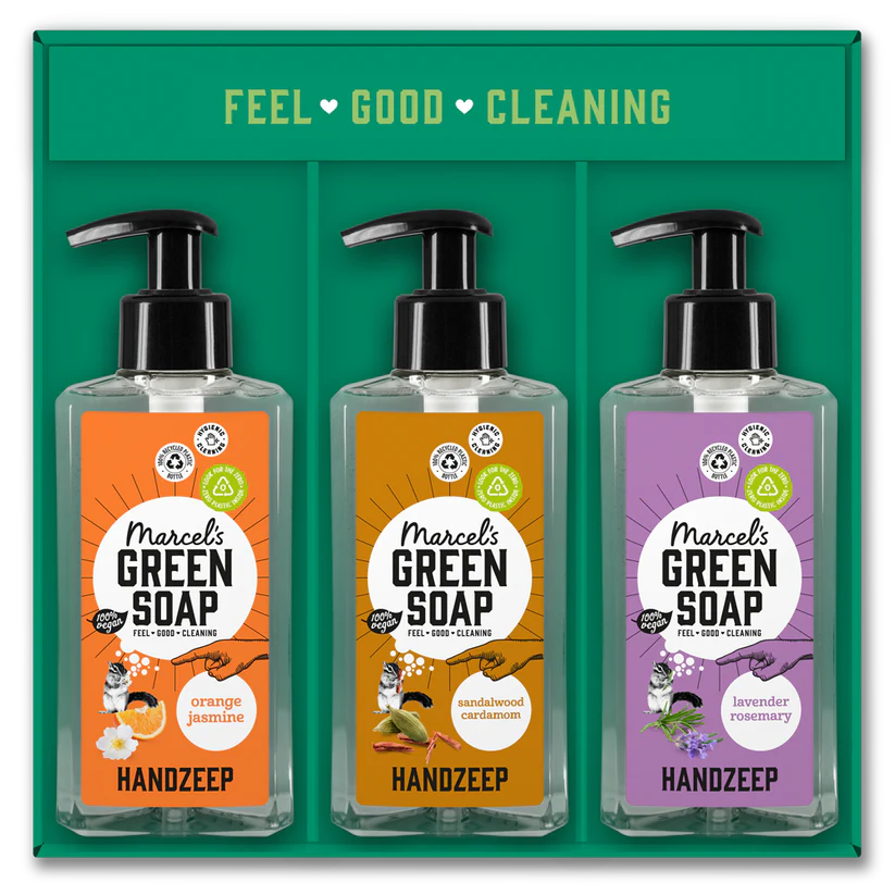Marcel’s Green Soap Giftbox Mix Handsoap (3 x 250 ml)