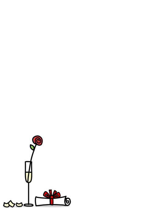 YH Tekent | Geslaagd kaart | illustratie