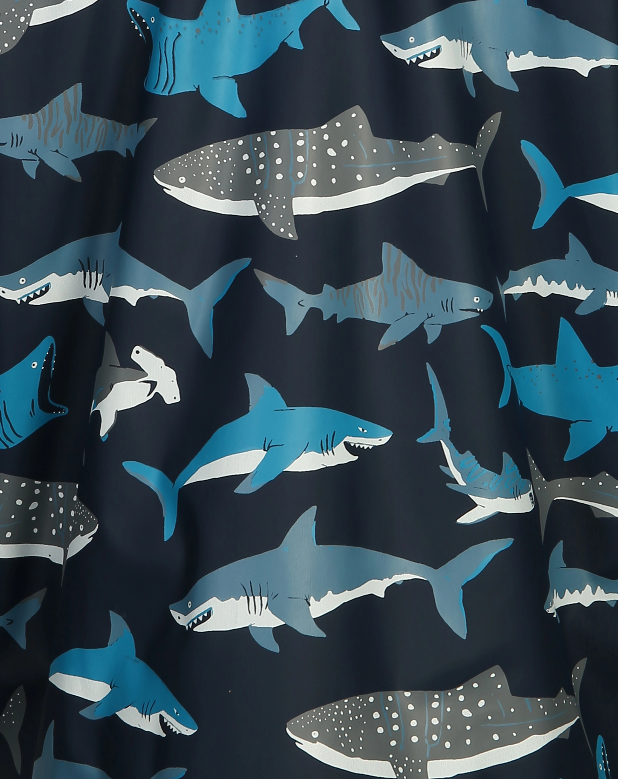 Regenmantel SHARK SCHOOL in dunkelblau