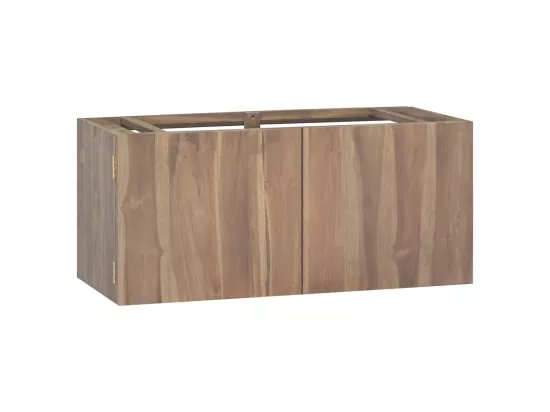 Armoire murale de salle de bain 90x39x40 cm Bois de teck massif