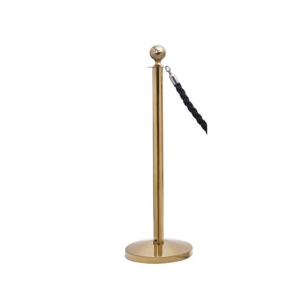 Poste Gestor de Fila em Aço Dourado - 9701D