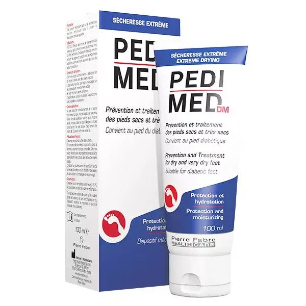 Pedimed Creme para Pés Ressecados Extremos para a Prevenção e Tratamento de Pés Ressecados 100ml