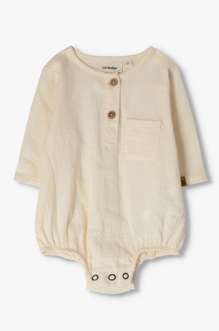 LIL\\' ATELIER beige lil' atelier  nbmdavo ls loose body shirt