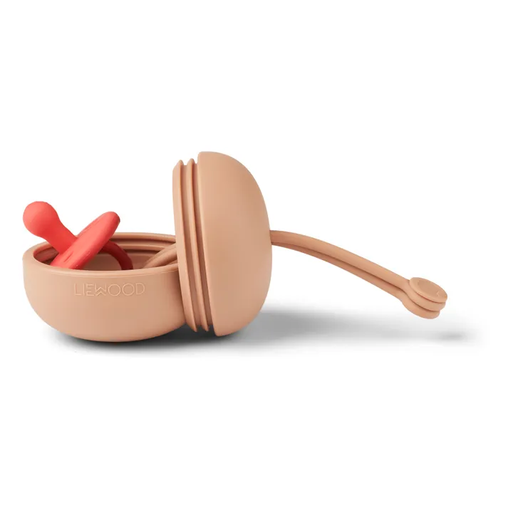 Liewood Boite à tétine Philip en silicone | Tuscany rose