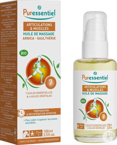 Puressentiel Effort Musculaire Huile De Massage Bio Arnica Gaulthérie 100ml