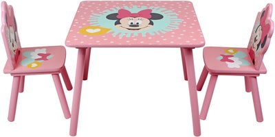 Disney Minni Mus Bord og Stoler, Rosa