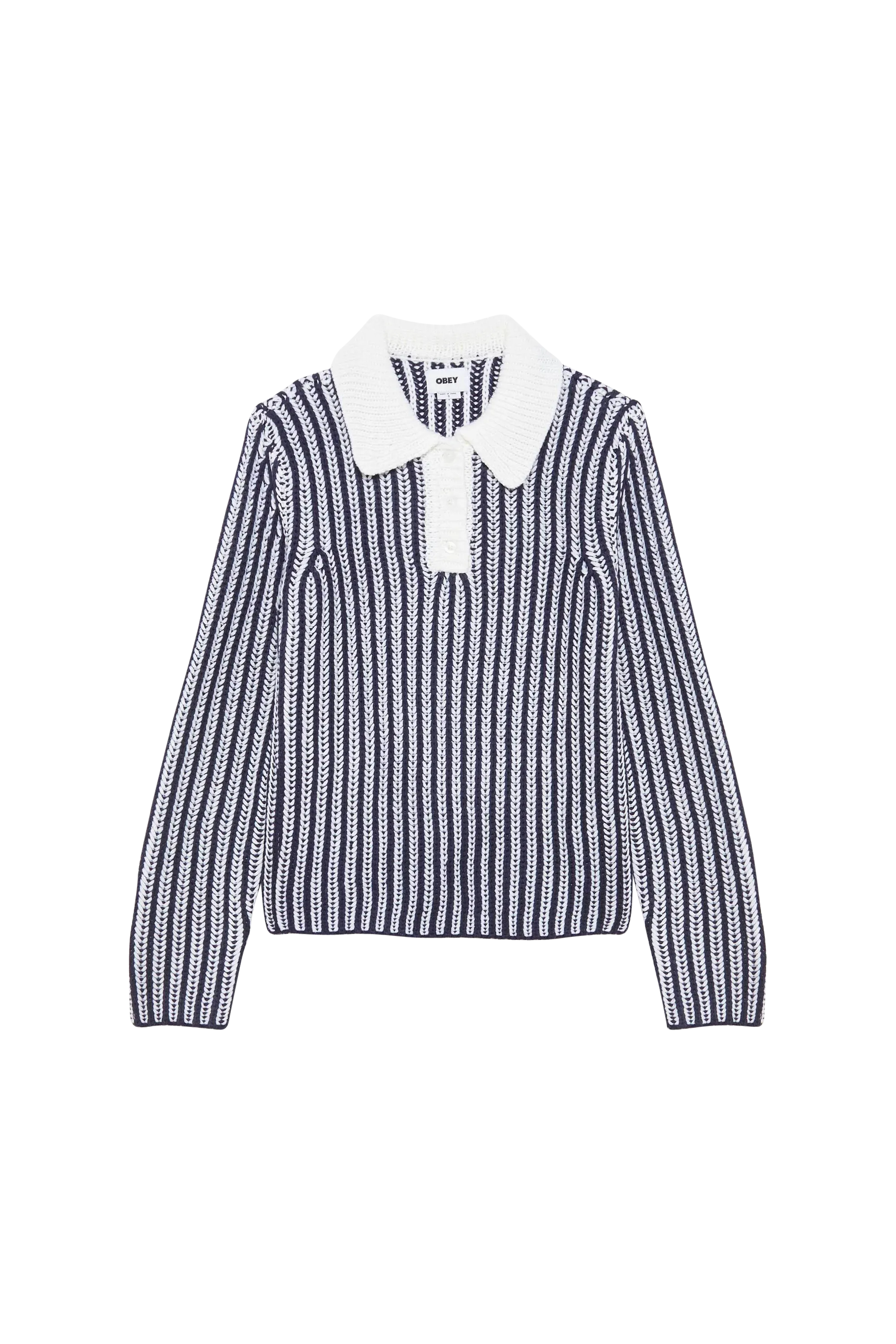 OBEY Pull OBEY SYLVIE POLO SWEATER Bleu