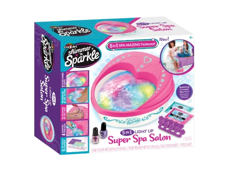 SHIMMER N SPARKLE 5 IN 1 LIGHT UP SPA SALON