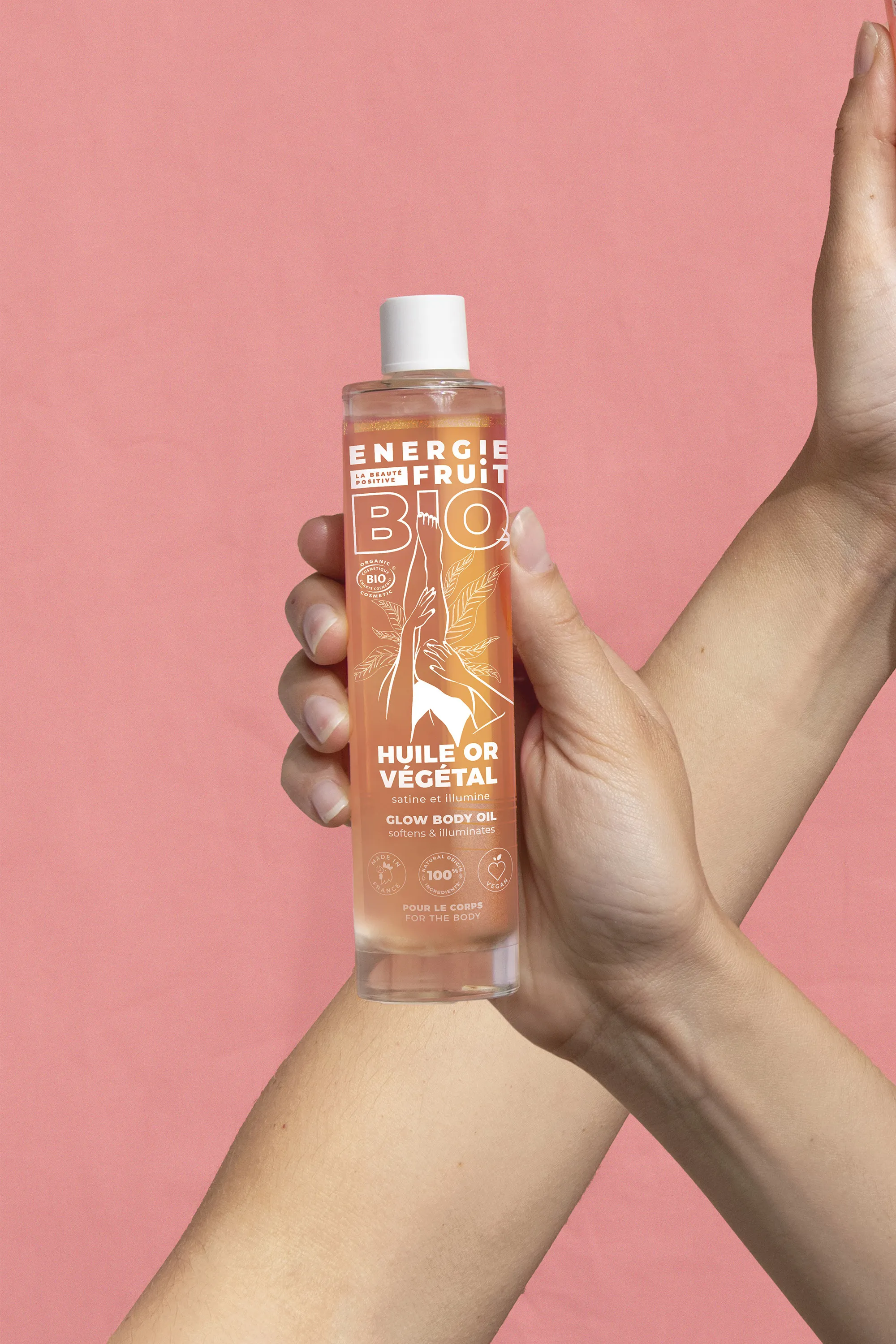 Energie Fruit Huile paillettée corps bio au Monoï-100 ml