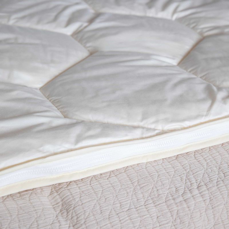 De Schaperie | Luxe 4-Seizoenen 100% IWS Zuiver Scheer wollen Dekbed met Rits | All-Season | 240x220 cm (extra lang)