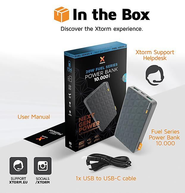 XTORM - POWERBANK 20W FUEL SERIES 10000 mAH