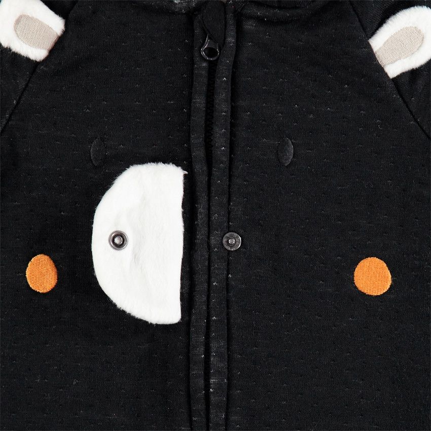 Combinaison longue doublée jersey pour bébé garçon - Gris foncé