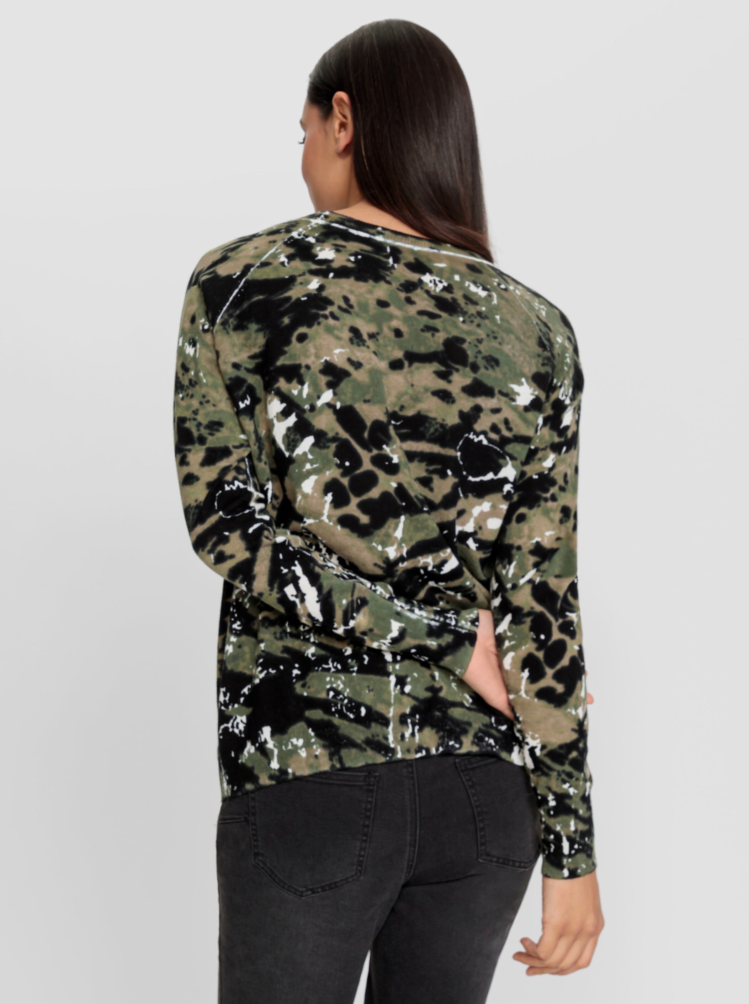 Druck-Pullover