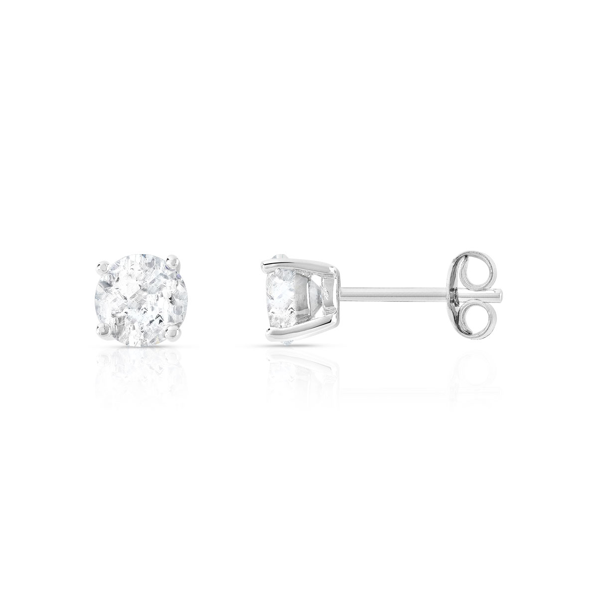 Boucles d'oreilles argent 925 zirconias