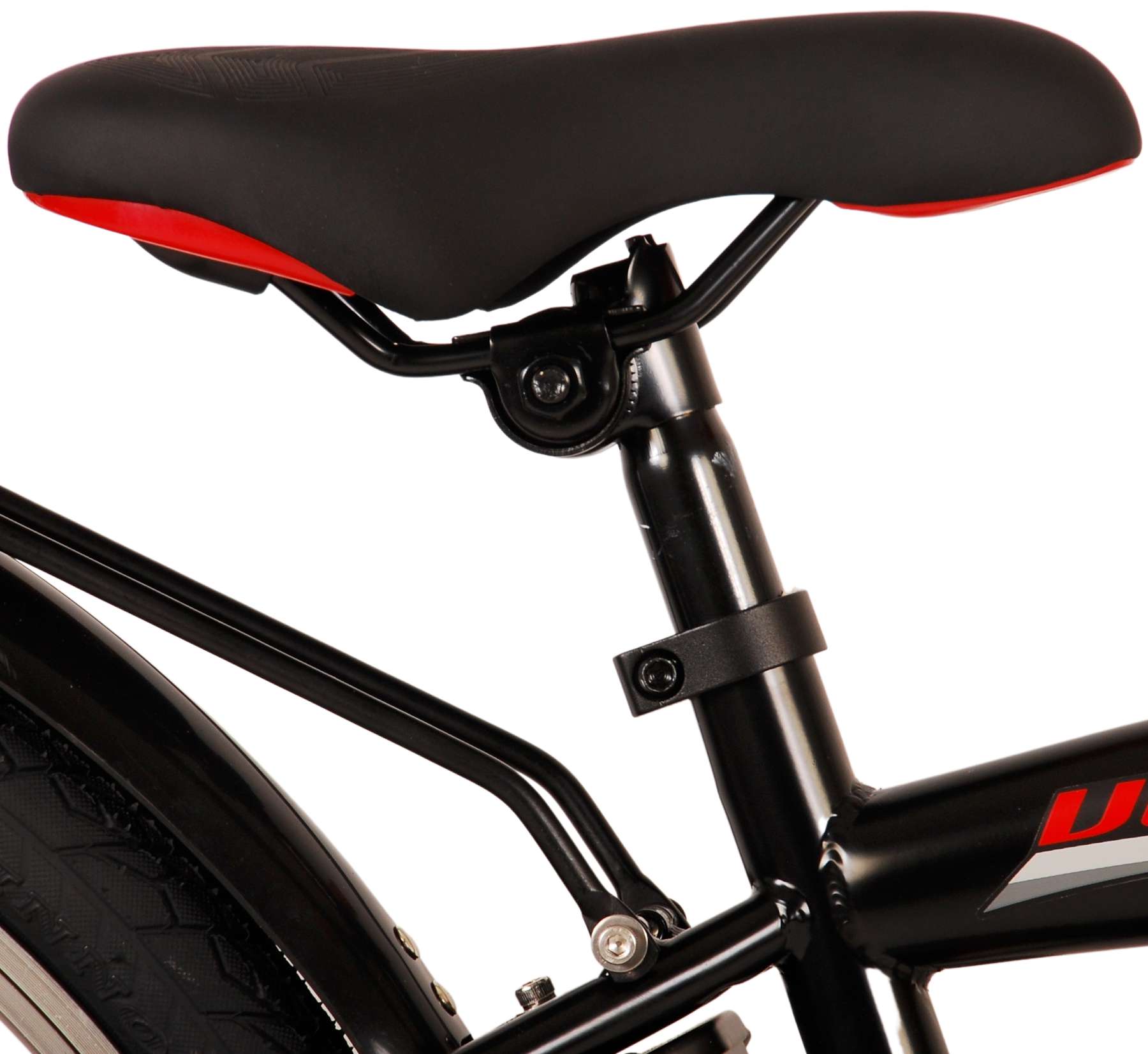 Kinderfahrrad Thombike für Jungen 24 Zoll Kinderrad in Schwarz Rot