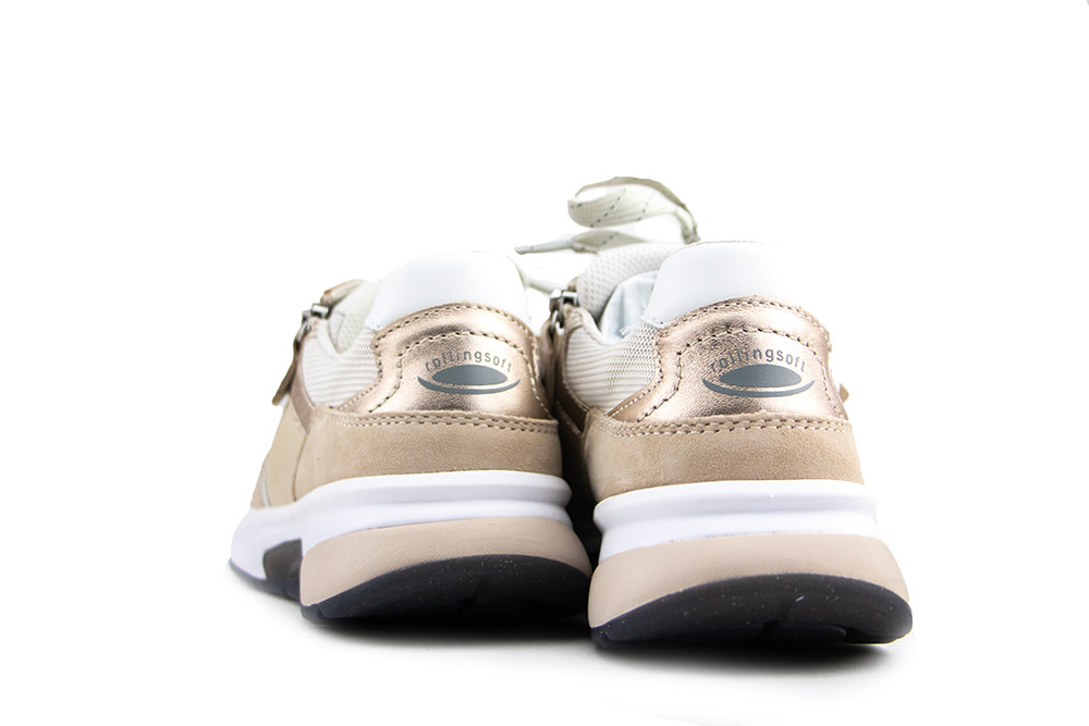 Gabor Rolling Soft Sneaker Leinen Oak Puder