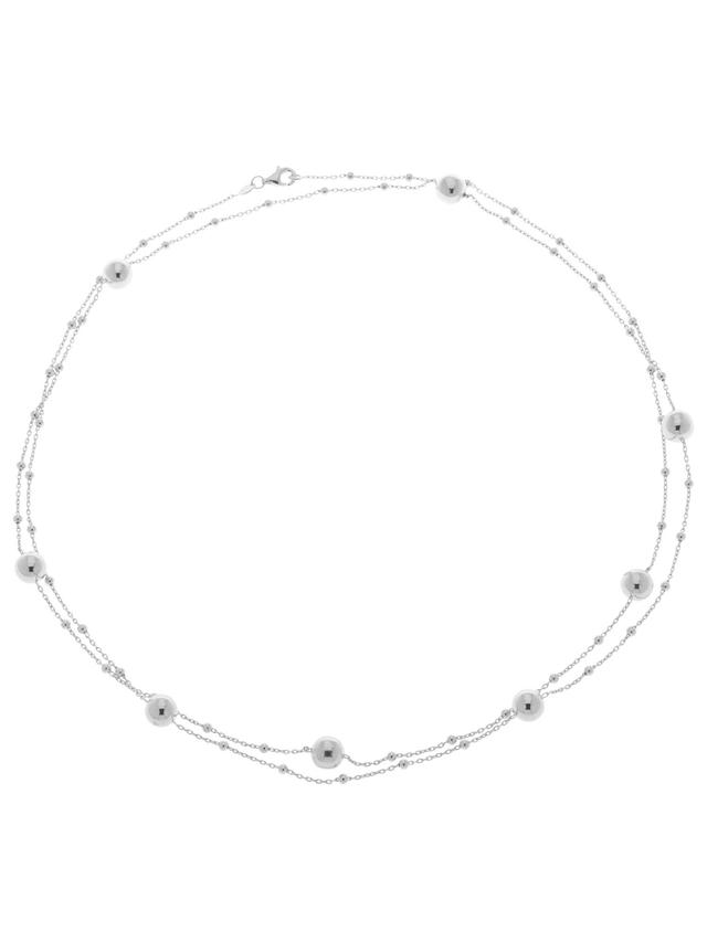 Lichtenergie-Longkette, Energiespirale, Silber 925
