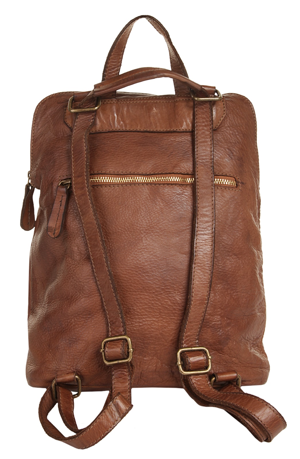 Samantha Look Cityrucksack echt Leder, Made in Italy