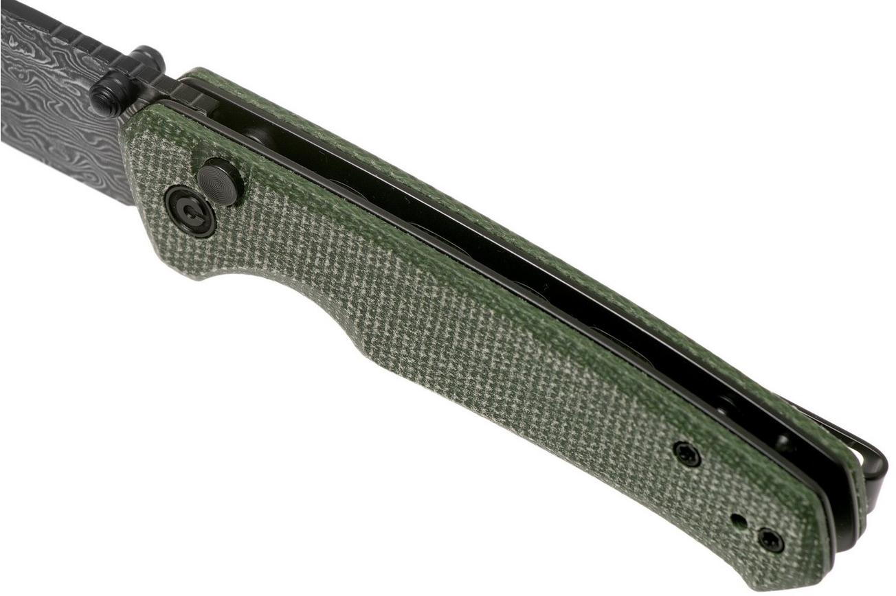 Civivi Altus C20076-DS1 Damascus, Green Micarta zakmes