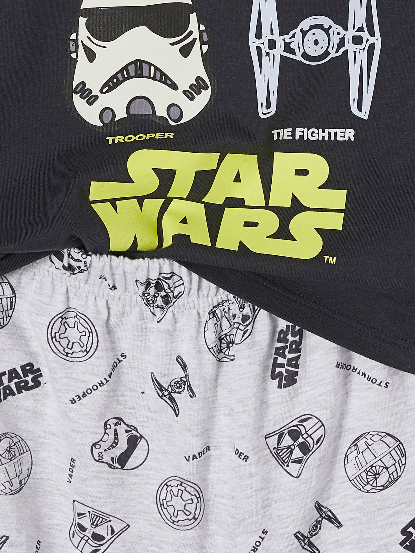 Pijama curto preto infantil Star Wars®