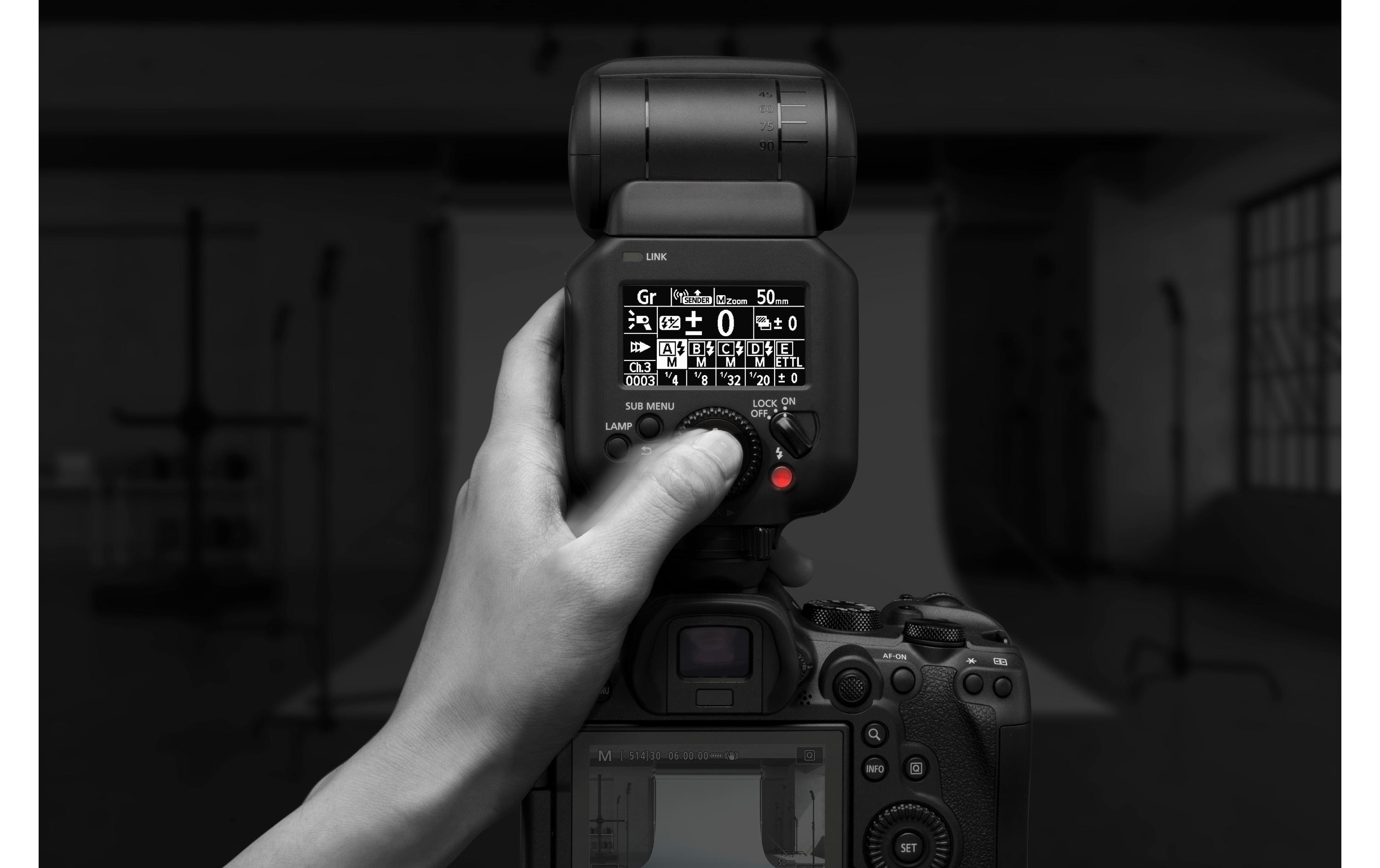 Blitzgerät Speedlite EL-5<br>Professionelles Blitzlicht mit entsprechender Leistung
