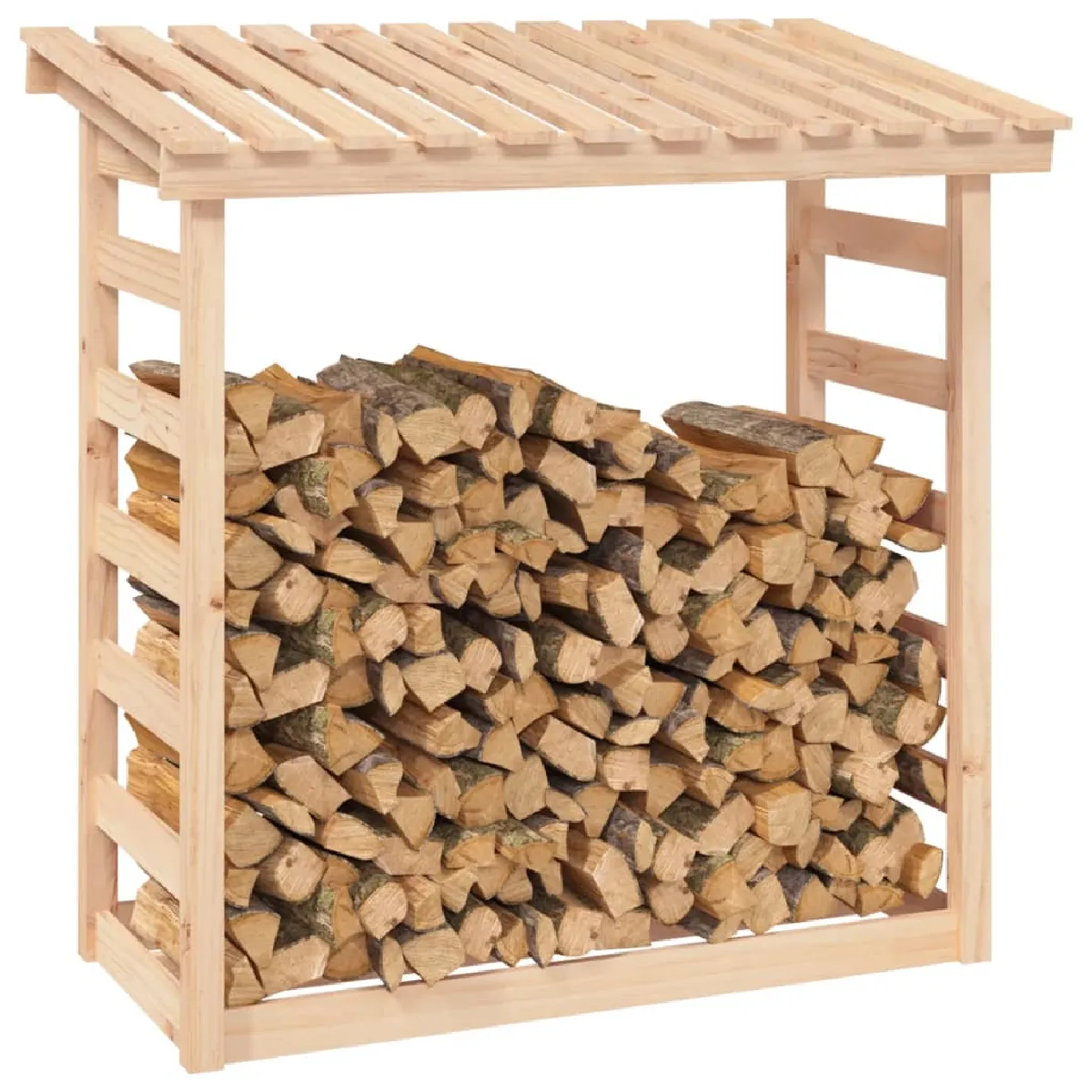 vidaXL Support pour bois de chauffage - Pin