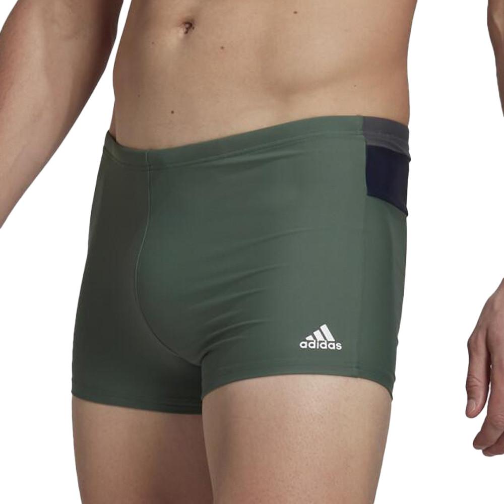 Adidas Boxer de bain Kaki Homme Adidas Block Boxer