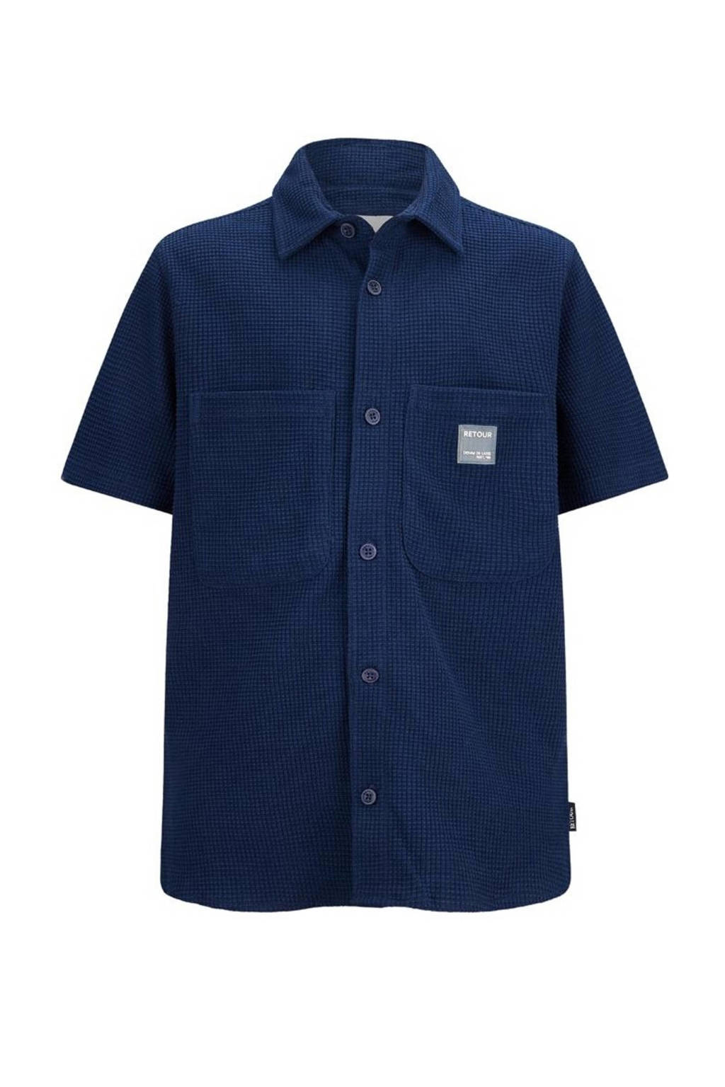 Retour Jeans overhemd Bruno donkerblauw