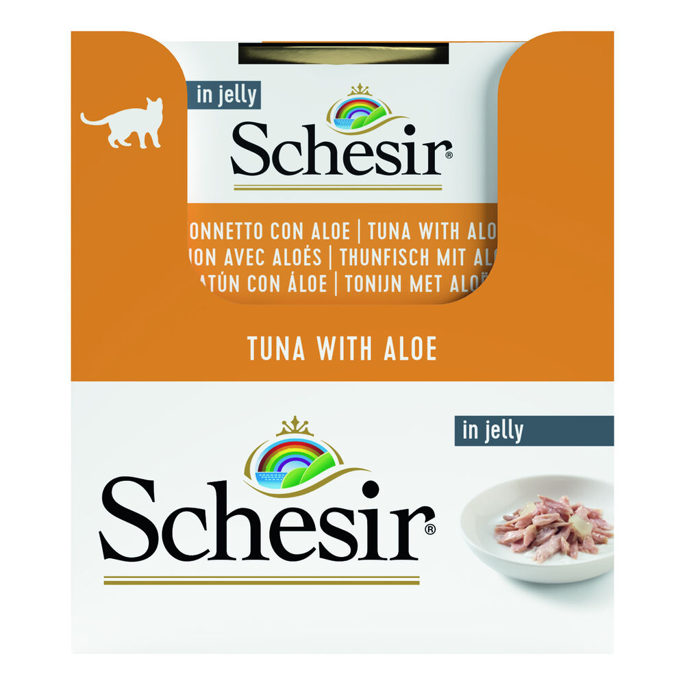 Schesir - Kattenvoer in Gelei - 85 Gram - tonijn en aloe
