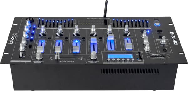 6-kanals Mikser / 12 innganger m. USB og Bluetooth