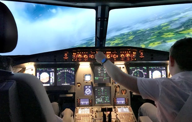 Flugsimulator Airbus A320 in Leipzig als Geschenkidee