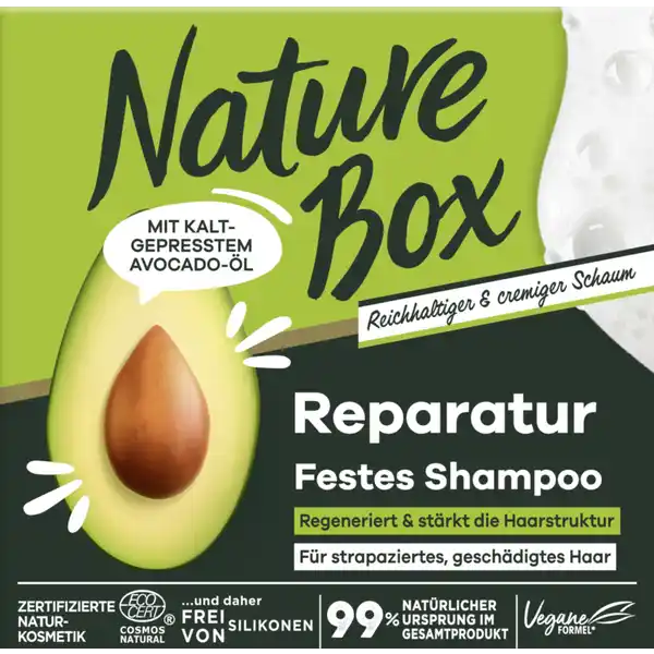 Reparatur Festes Shampoo Avocado-Öl