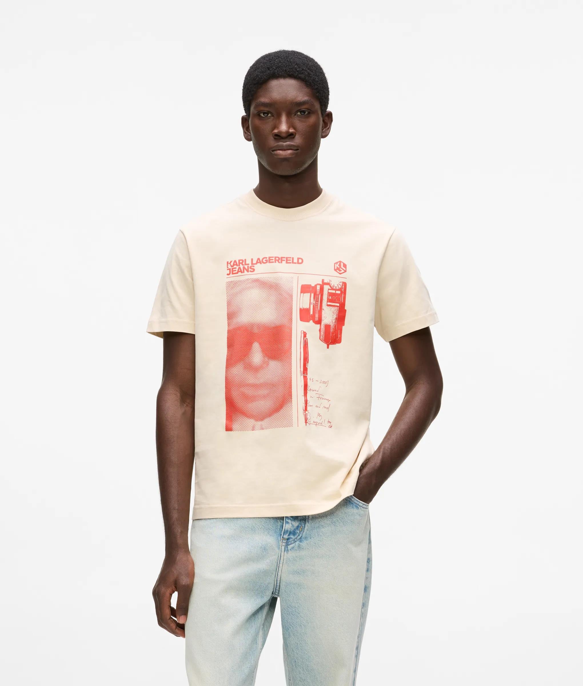 T-shirt met grafische Karl-opdruk