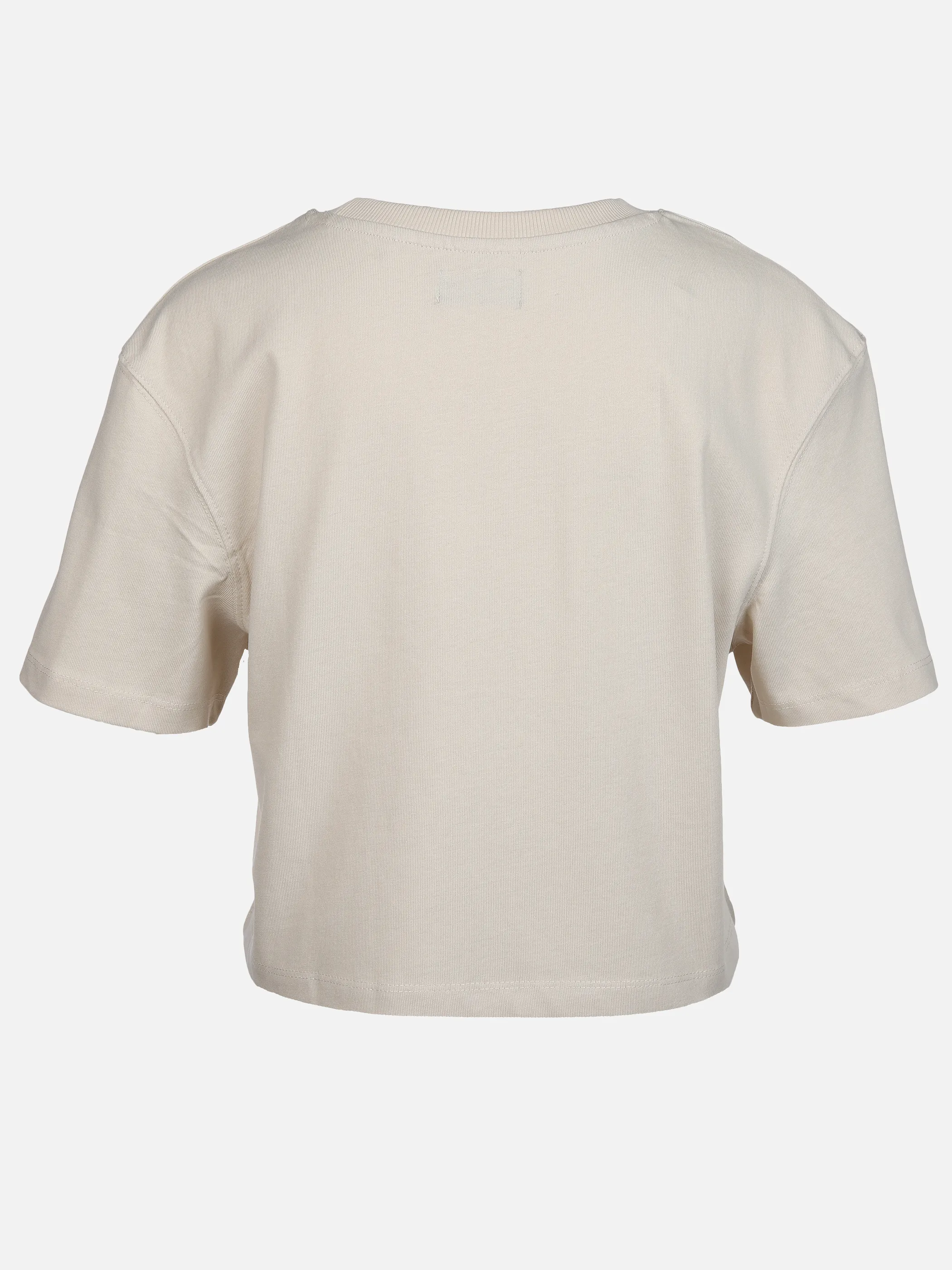Mädchen Cropped Shirt unifarben