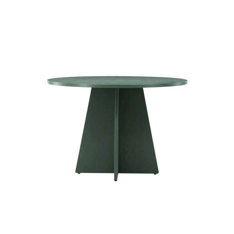Eettafel Rond - Groen MDF - 110x110x75cm - Bootcut