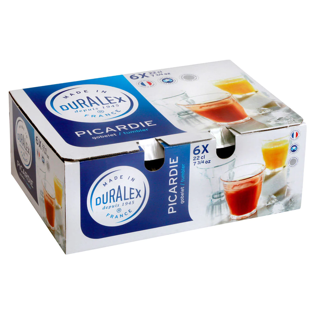 Boîte de 6 gobelets Picardie 20 cl Trend'up