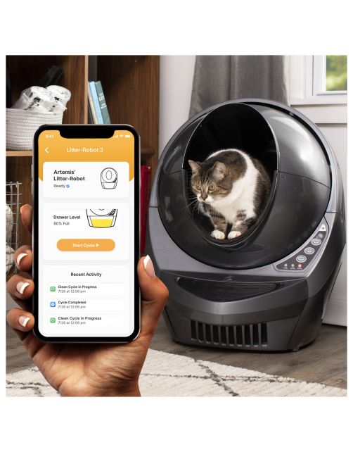 Litter Robot 3 Connect - Kattenbak - Donkergrijs