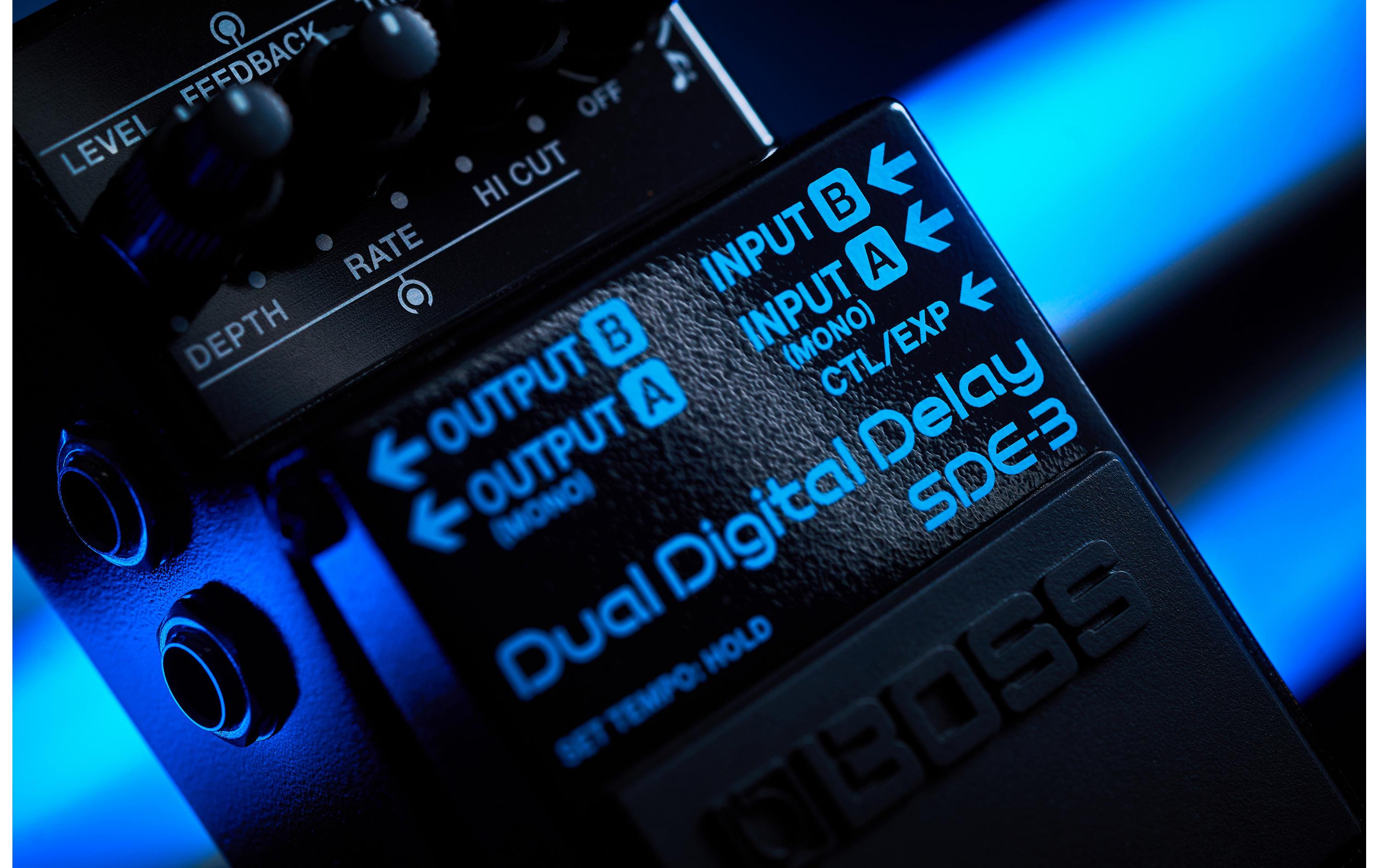 Pedal SDE-3<br>Dual-Delay-Pedal mit Tap-Tempo- und Carryover-Funktion