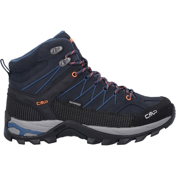 Chaussure de randonnée mid CMP RIGEL MID WP B.BLUE FLASH ORANGE