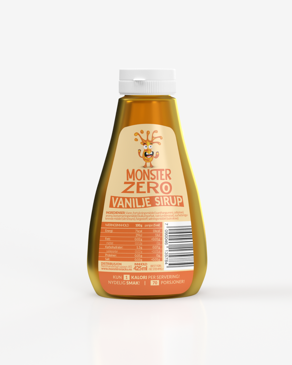 Monster Zero Calorie Syrup - Vanilla 3x425ml