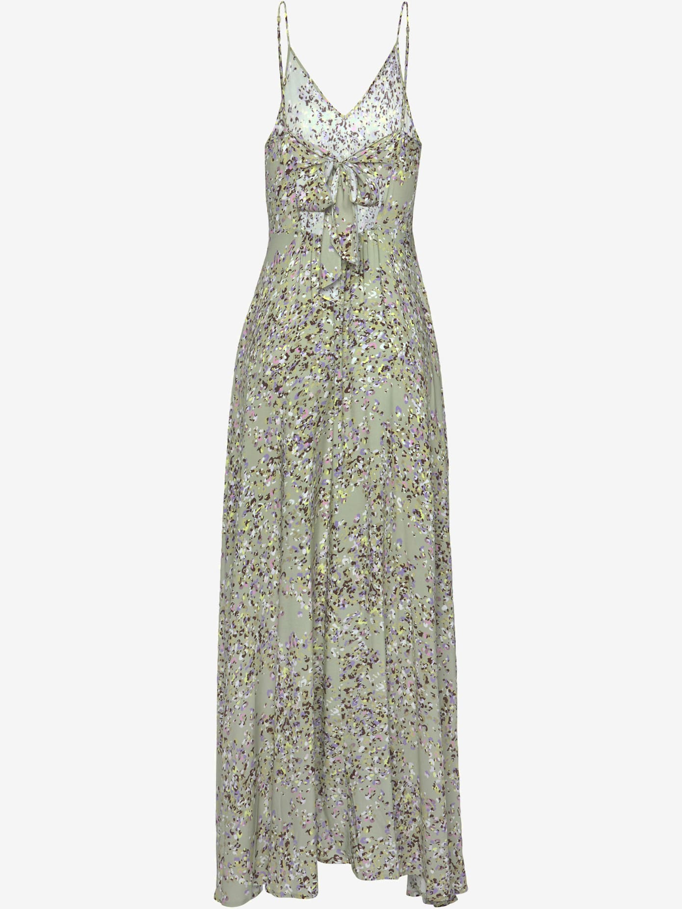 Robe longue belle encolure en v