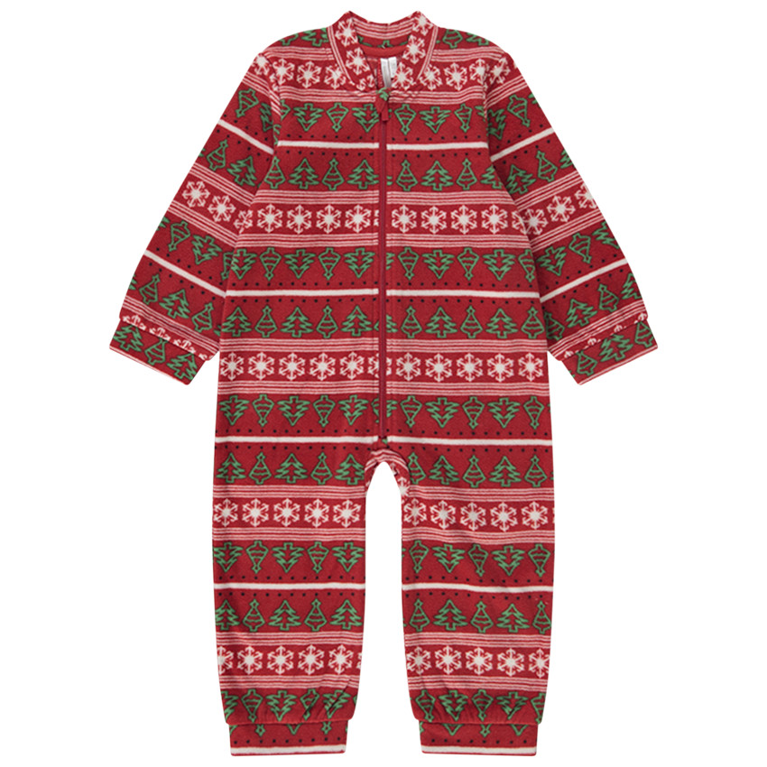 Surpyjama en micropolaire imprimé Noël pour bébé