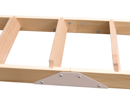 Dolle stapelbedladder, grenen/beuken, onbehandeld, 2-delig met 10 treden