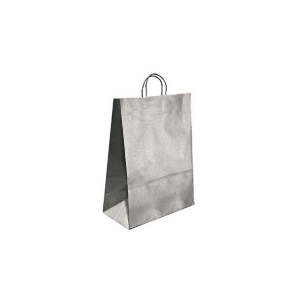 Q-Connect Saco Kraft Asa Retorcida 240x100x310mm Prateado - 79879