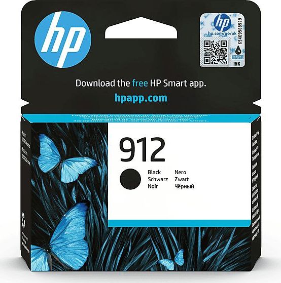 HP 912 Black Original Ink Cartridge inktcartridge 1 stuk(s) Origineel Normaal rendement Zwart